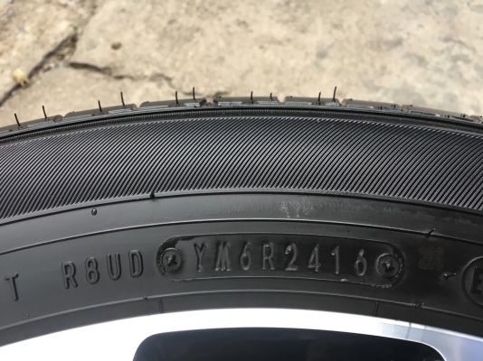 ล้อแม็ก Honda Civic FC ขอบ 16 สีดำหน้าเงา พร้อมยาง Dunlop 215-55-16 ปี 16