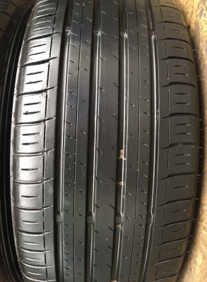 ล้อแม็ก Honda Civic FC ขอบ 16 สีดำหน้าเงา พร้อมยาง Dunlop 215-55-16 ปี 16