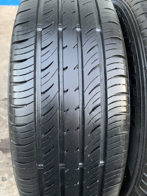 ล้อแม็ก Toyota Vios รุ่น 12 ก้าน ขอบ 15 สีบอร์น พร้อมยาง 185-60-15 Dunlop ปี 15