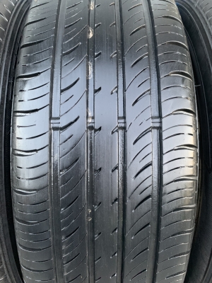 ล้อแม็ก Toyota Vios รุ่น 12 ก้าน ขอบ 15 สีบอร์น พร้อมยาง 185-60-15 Dunlop ปี 15