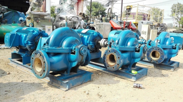 ปั้มน้ำแรงเหวี่ยงสปริทเคสอเมริกา SplitcasePump AURORA USA มอเตอร์ Mitsubishi 40 HP