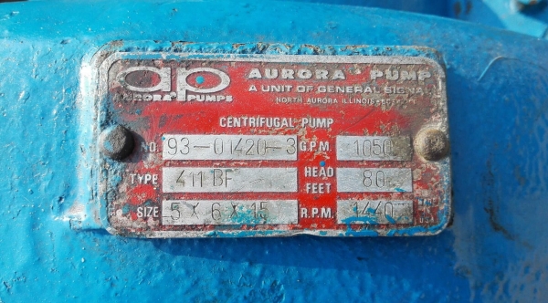 ปั้มน้ำแรงเหวี่ยงสปริทเคสอเมริกา SplitcasePump AURORA USA มอเตอร์ Mitsubishi 40 HP