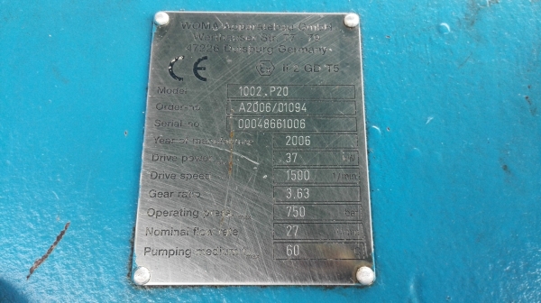 ปั้มฉีดน้ำแรง WOMA GERMANY Press Max 750 bar ปั้มฉีดน้ำแรง WOMA GERMANY Press Max 750 bar