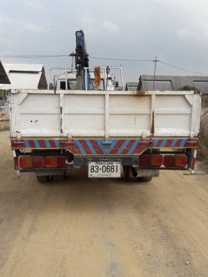 ขายรถ 6 ล้อ HINO FF177 ติดเครน 3 ตัน 400,000 บาท
