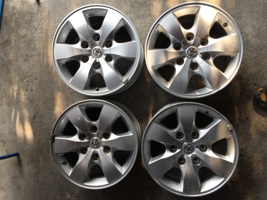 ล้อโตโยต้า ขอบ16+น๊อต #ชุด4วง3900บ.ล้อไม่เบียดบิ่น มีลอยตามการใช้งาน สนใจโทร0879050181.ส่งได้ทั่วไทย