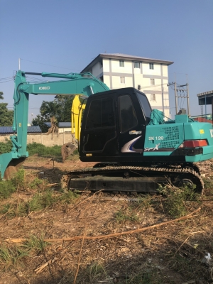 ขายแบคโฮKOBELCO SK120/// ช่วงล่างเต็มปั้มดีเฟลมสวย เอวแน่นไฟตัดเอกสารซื้อขาย