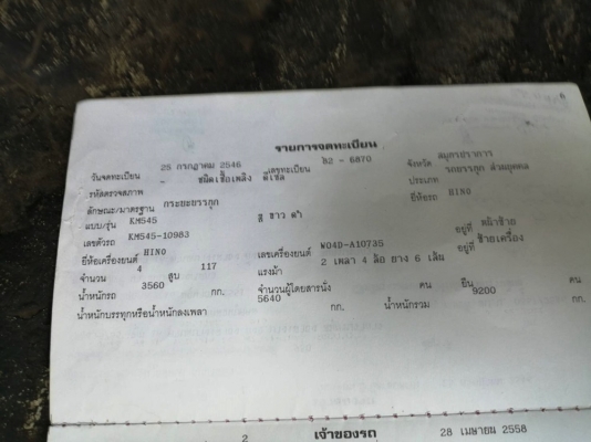 ขายรถบรรทุกหกล้