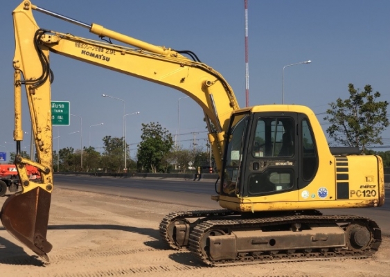 ขายรถขุด KOMATSU PC120-6E ลายหัวกระแทก นำเข้าเองจากญี่ปุ่น สภาพสวยพร้อมใช้ มีVDOการทำงานครับ