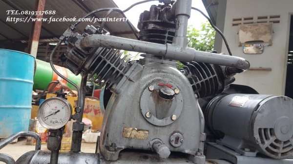 SALE*FROM JAPANเครื่องปั๊มลมHITACHI -BU-7T/ ขนาด105ลิตร ,3สูบ ,2.2 KW. ,SPEED: 1,280 rpm