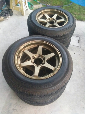 TE37 18X9 ยางปี0717