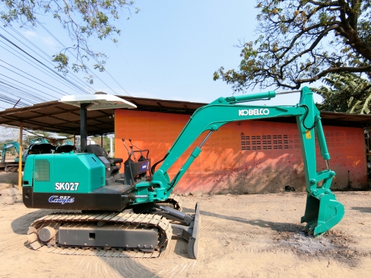 ขายรถขุดแบคโฮ KOBELCO SK027 ขนาดเทียบเท่าPc30 รถเก่านอกแท้100\% (เครื่องแน่น ระบบไว แทรคเหล็ก) รถพร้อมใช้งาน เอกสารใบอินวอยครบ              ????ราคา 290,000 ต่อรองได้???? ☎️ติดต่อ 096-3268553 (สถิตย์พันธ์) ????ID LINE 0963268553 ร้านรุ่งเจริญแทรกเตอร์ อำเภ