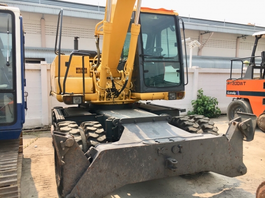 Komatsu PW130ES-6K รถขุดล้อยาง นำเข้าจากญี่ปุ่น โทร. 080-6565422 (หนิง)