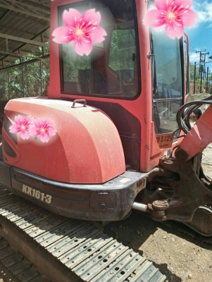 ขายแบคโฮ KUBOTA KX1613 ปี2556 เล่มทะเบียนพร้อมโอน