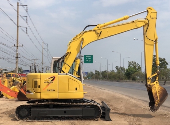 ขายรถขุด SUMITOMO SH125X-3 อาร์มยาวพิเศษ นำเข้าเองจากญี่ปุ่น สภาพสวยพร้อมใช้ มีVDOการทำงานครับ