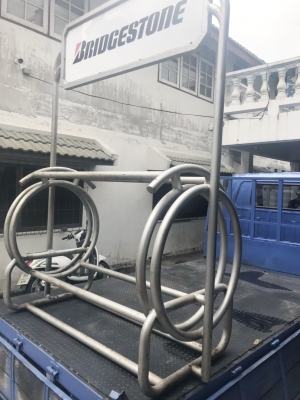 ชั้นเหล็กวางยางรถยนต์มือสอง