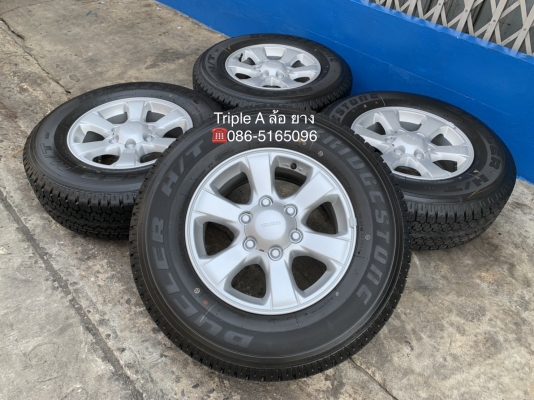 ล้อแม็กป้ายแดง ISUZU D-MAX Blue Power ขอบ 16 พร้อมยางป้ายแดง Bridgestone 245-70-16 ปลายปี 18 สวยกริ๊บ ใหม่ๆ