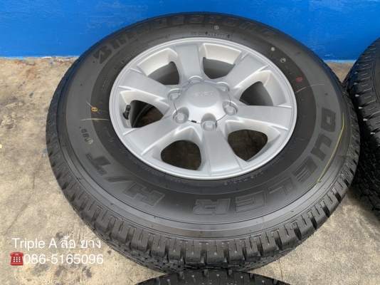 ล้อแม็กป้ายแดง ISUZU D-MAX Blue Power ขอบ 16 พร้อมยางป้ายแดง Bridgestone 245-70-16 ปลายปี 18 สวยกริ๊บ ใหม่ๆ