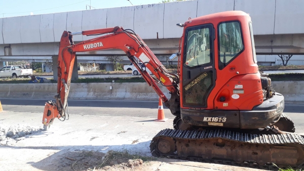 ขายแบคโฮคูโบต้า KX161-3 มีหัวแย็กพร้อมบุ้งกี๋เอกสารเล่มทะเบียน