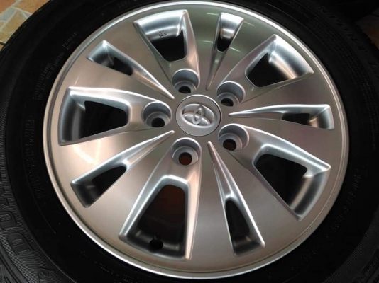 ล้อแม็ก Toyota Innova ขอบ 15 พร้อมยาง Dunlop LM704 205 65 15 ปี 17 ทั้งชุด 6,900.- เทิร์นได้ใส่ฟรี รับบัตรเครดิต ส่งทั่วไทยค่ะ ล้อแม็ก Toyota Innova ขอบ 15 พร้อมยาง Dunlop LM704 205 65 15 ปี 17 ทั้งชุด 6,900.- เทิร์นได้ใส่ฟรี รับบัตรเครดิต ส่งทั่วไทยค่ะ