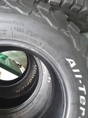 BF KO2 USA. 265-70-16 ปี16 สภาพสวยๆ 1ชุด