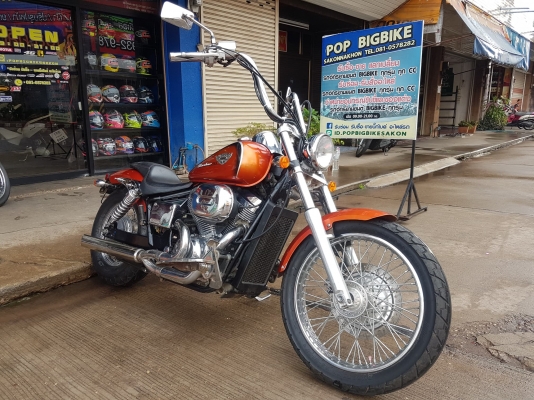 ขาย HONDA SHADOW SLASHER400 ปี2006 กุญแจชิฟ สีเดิม โครเมี่ยมเงา ท่อแต่ง แฮนด์โหน อินวอยส์ สรรพสามิตร