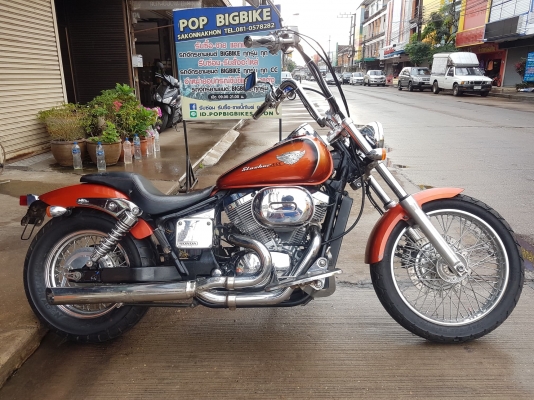 ขาย HONDA SHADOW SLASHER400 ปี2006 กุญแจชิฟ สีเดิม โครเมี่ยมเงา ท่อแต่ง แฮนด์โหน อินวอยส์ สรรพสามิตร