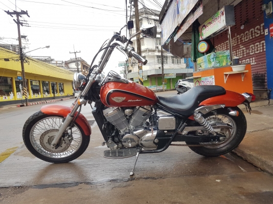ขาย HONDA SHADOW SLASHER400 ปี2006 กุญแจชิฟ สีเดิม โครเมี่ยมเงา ท่อแต่ง แฮนด์โหน อินวอยส์ สรรพสามิตร