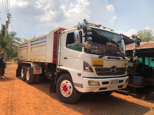 Hino Mega เครื่อง 260 แรง ปี 49 แม่เดี่ยวกระบะดัมพ์สามมิตร สวยเดิมพร้อมใช้งาน ทะเบียนพร้อม