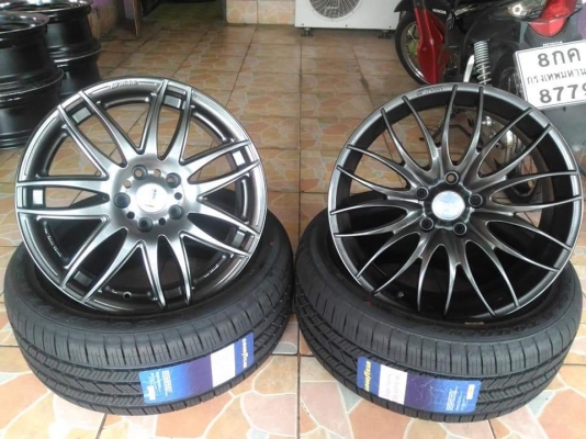 ล้อแม็ก Work Sporbo แท้ ขอบ 18*7.5,ET46,5h114.3 เปิดตู้ญี่ปุ่น ไม่เคยใช้ในไทย ไม่มีซ่อม รับประกันคืนเงิน เก็บสีเรียบร้อย ไฮเปอร์แบล็ค เนียนๆ สวยพร้อมใช้งาน พร้อมยางใหม่ Goodyear Eagle Touring 235 45 18 ผลิตปี 2019 ขายถูกๆ ทั้งชุด 29,900.- เทิร์นได้ใส่ฟรี