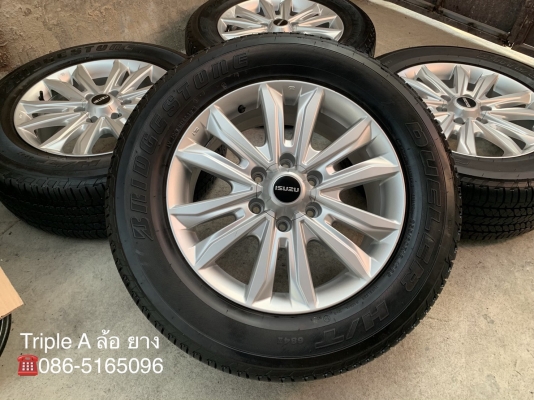ล้อแม็ก NEW ISUZU D-MAX 1.9 Blue Power ขอบ 18 รุ่นใหม่ล่าสุด พร้อมยาง 255-60-18 Bridgestone ปลายปี 17 ดอกยางเต็มๆทุกเส้น