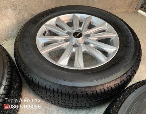 ล้อแม็ก NEW ISUZU D-MAX 1.9 Blue Power ขอบ 18 รุ่นใหม่ล่าสุด พร้อมยาง 255-60-18 Bridgestone ปลายปี 17 ดอกยางเต็มๆทุกเส้น