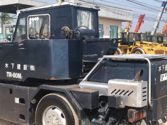 ขายรถเครน TADANO TR80M-1 (ขนาด 8 ตัน) ปี 1992 นำเข้าเองจากญี่ปุ่น สภาพสวยพร้อมใช้ มีVDOการทำงานครับ