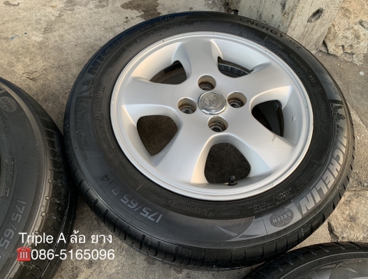 ล้อแม็ก Toyota Vios ขอบ 14 พร้อมยาง 175-65-14 Michelin