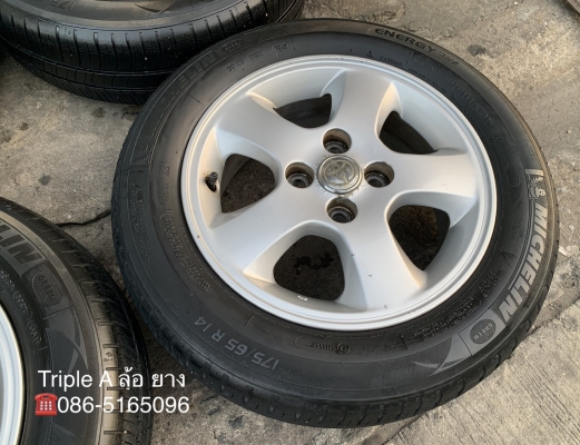 ล้อแม็ก Toyota Vios ขอบ 14 พร้อมยาง 175-65-14 Michelin