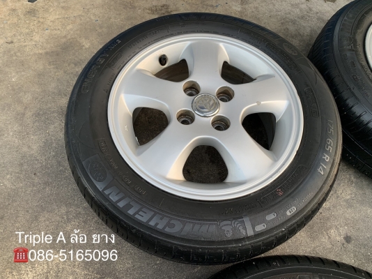 ล้อแม็ก Toyota Vios ขอบ 14 พร้อมยาง 175-65-14 Michelin