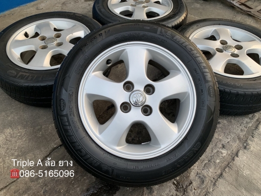 ล้อแม็ก Toyota Vios ขอบ 14 พร้อมยาง 175-65-14 Michelin