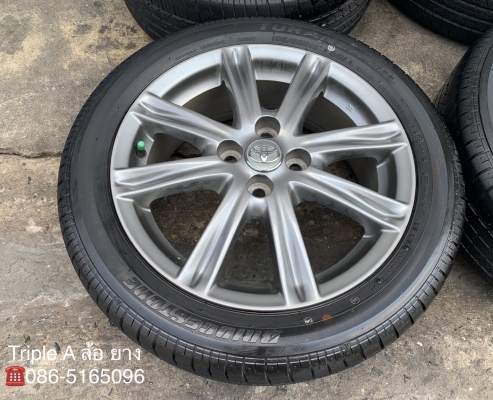 ล้อแม็ก Toyota Vios ตัวท็อป ขอบ 16 สีรมดำ พร้อมยาง 195-50-16 Bridgestone ปี14