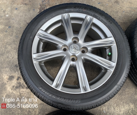 ล้อแม็ก Toyota Vios ตัวท็อป ขอบ 16 สีรมดำ พร้อมยาง 195-50-16 Bridgestone ปี14