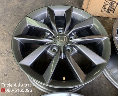 ล้อแม็กป้ายแดง 5รู114 Honda Civic FC 2019 ขอบ 16 สีเทากัน สวยกริ๊บ