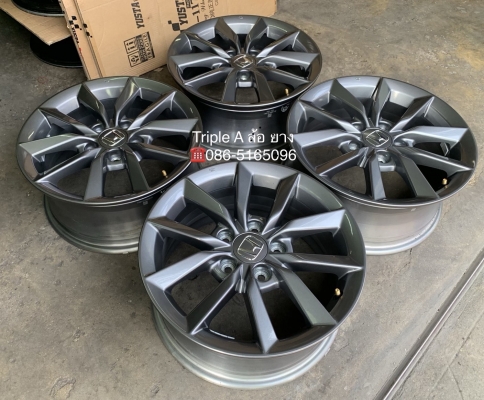 ล้อแม็กป้ายแดง 5รู114 Honda Civic FC 2019 ขอบ 16 สีเทากัน สวยกริ๊บ