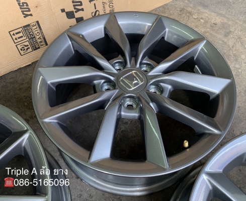 ล้อแม็กป้ายแดง 5รู114 Honda Civic FC 2019 ขอบ 16 สีเทากัน สวยกริ๊บ