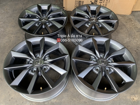 ล้อแม็กป้ายแดง 5รู114 Honda Civic FC 2019 ขอบ 16 สีเทากัน สวยกริ๊บ