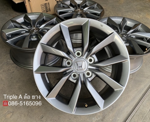 ล้อแม็กป้ายแดง 5รู114 Honda Civic FC 2019 ขอบ 16 สีเทากัน สวยกริ๊บ