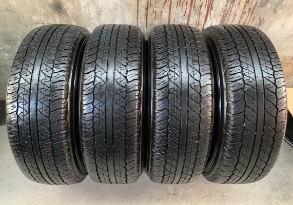 ล้อแม็ก 6รู114 Nissan Navara NP300 ขอบ 16 พร้อมยาง 255-70-16 Dunlop ปี 18 สภาพดี ดอกยางหนาปึก