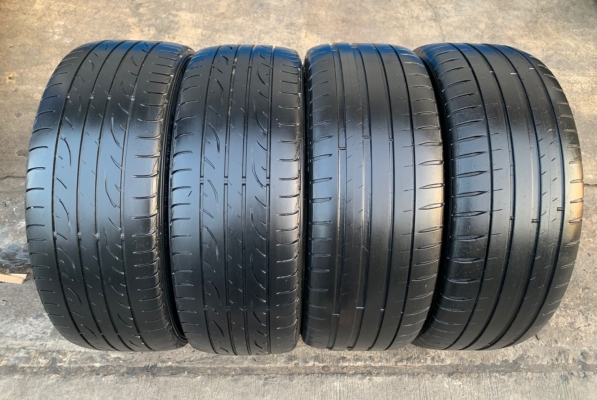 ล้อแม็ก Kranze 5รู100 ขอบ17 สีดำขอบเงา พร้อมยาง 215-45-17 ปี16