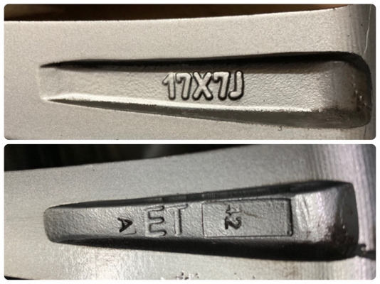 ล้อแม็ก Kranze 5รู100 ขอบ17 สีดำขอบเงา พร้อมยาง 215-45-17 ปี16