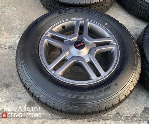 ล้อแม็ก ISUZU X-Series (ลายดาว) ขอบ 16 พร้อมยางใหม่ป้ายแดง 215-70-16 Dunlop ปลายปี 18 แม็กสวย ยางใหม่ ล้อแม็ก ISUZU X-Series (ลายดาว) ขอบ 16 พร้อมยางใหม่ป้ายแดง 215-70-16 Dunlop ปลายปี 18 แม็กสวย ยางใหม่