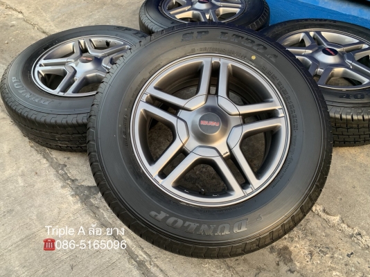 ล้อแม็ก ISUZU X-Series (ลายดาว) ขอบ 16 พร้อมยางใหม่ป้ายแดง 215-70-16 Dunlop ปลายปี 18 แม็กสวย ยางใหม่ ล้อแม็ก ISUZU X-Series (ลายดาว) ขอบ 16 พร้อมยางใหม่ป้ายแดง 215-70-16 Dunlop ปลายปี 18 แม็กสวย ยางใหม่