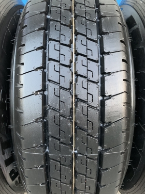 ล้อแม็ก 6รู139 ขอบ 15 สีฟ้าขอบเงา พร้อมยางใหม่ป้ายแดง 215-70-15 Dunlop ปลายปี 18