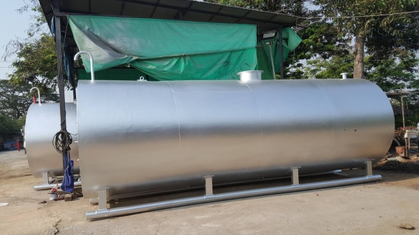 ถังเหล็กขนาด 20000 ลิตรเหล็กหนา 6 มิลตามรูป